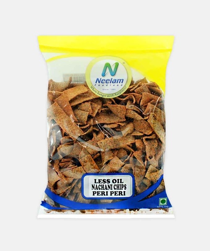 [BRSRGAITCUMBAYL5] Neelam Foodland Less Oil Nachani Chips, Peri Peri Flavour, Tea Time Snacks, Crispy Peri Peri Ragi Chips, 400g