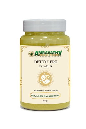 [BRSRGHTYBMFRACLV] Detoxe Pro Powder | Ayurvedic Herbal Digestive Support Powder | With Senna Leaves, Amla & Black Salt | Daily Gut Cleanse Blend | 100 g