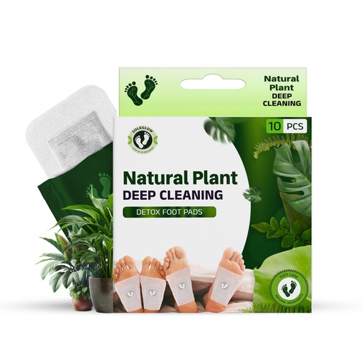 [BRSRA2QFA4BB43LX] Ultra Premium Detox Foot Patches - Cleansing Toxin Remover Foot Pads For Men And Women Stress Relief & Detoxification (10 Patches) (Pack Of 1) (Natural Plant)