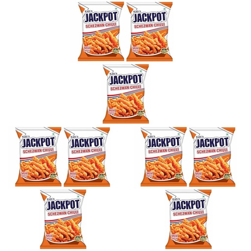 [BRSRYZAOBECA4CI7] Kab's Jackpot Schezwan Chilli Sticks 80 gm (Pack of 9)