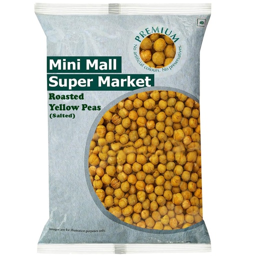 [BRSRMGD4CEJQGHI6] MINI MALL SUPER MARKET Roasted With Skin Yellow Peas(Matar)/Pattani/Batani/Soft Roasted Salted Vatana(2 Kg)