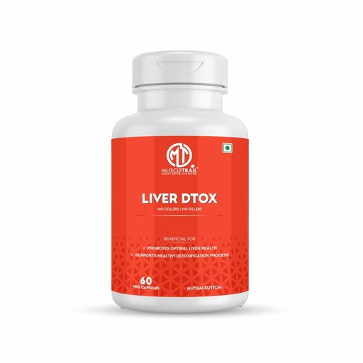 [BRSROHT3OYPGAAD5] MuscleTrail Liver Dtox – Advanced Liver Cleanse & Detox Supplement | 60 Veg Capsules | Milk Thistle Extract for Liver Health & Wellness For Men And Women
