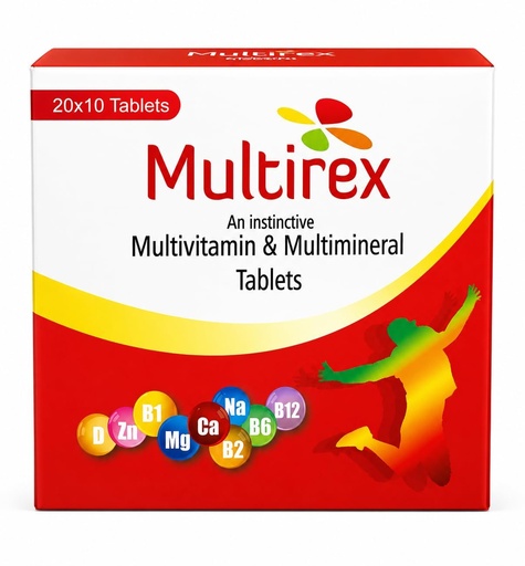 [BRSRYFDRA4PQGAY2] Multivitamin & Multimineral tablet | Daily Nutrition Supplement for Energy, Immunity & Overall Wellness | 200 Tablets