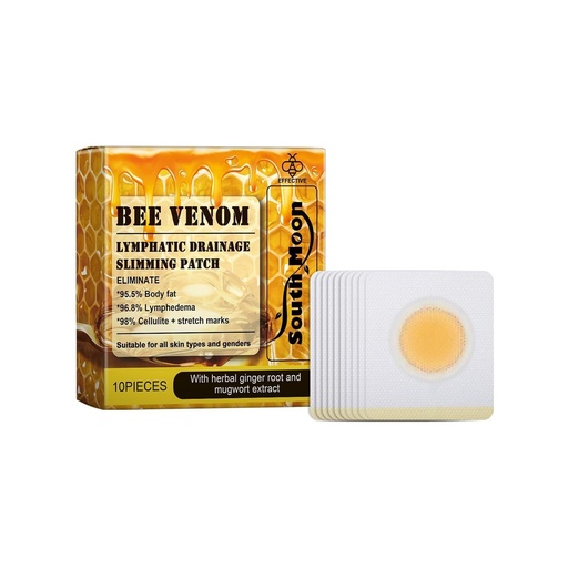 [BRSRYFA6A4PR42Y3] Bee Venom Herbal Wellness Patches for Daily Body Care | Self-Adhesive Wellness | Lymphatic Massage & Body Care Routine | 10 Patches | Pack of 1