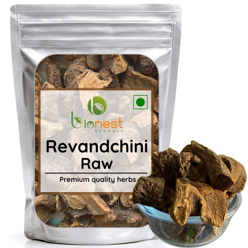 [BRSRYZLYCQPRGDQU] Revand chini (Raw) -100g | For bowel movement, bile flow, toxins expulsion - Raw Herb
