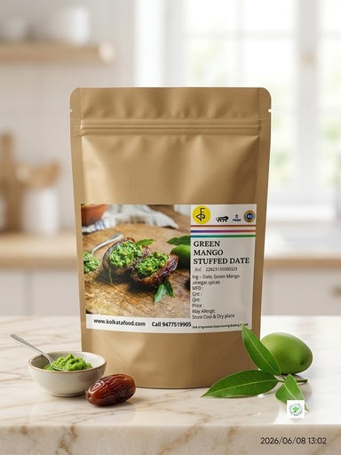 [BRSRYZQOA56QKH3G] Agroplaza Date Candy Stuffed With Green Mango and Chili |rich in capsaicin, hunger-stimulating,Digestive Enzyme Activation |200 gm