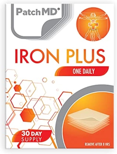 [BRSW2YL6O56Q2ADZ] PatchMD – Iron Plus Topical Patches - 30 Days Supply
