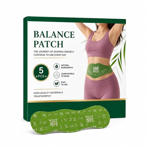 [BRSRYEACOEBRM335] Herbal Balance Patch, Plant-Based Ingredients, Comfortable Adhesive Design, Balance Belly Button Patch Natural Detox & Slimming Waist Sticker Easy Topical Use (5pc in 1 Pack)