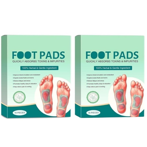 [BRSRGCTYBUPBUEQ4] Herbal Detox Foot Pads, 10 Pieces