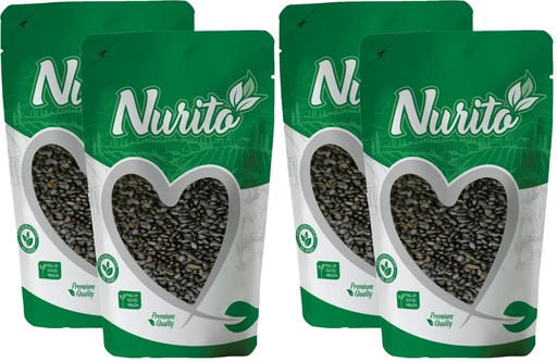 [BRSRYZAOAV5A23TB] Nurito Dried Fruits Nuts And Seeds (Sabja/Basil Seeds, 400g (2x200g)) (Pack of 2)