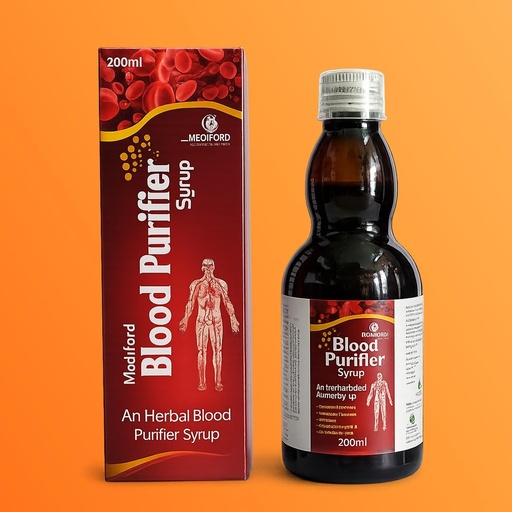 [BRSRGBIKBAAQEAAV] Modiford Blood Purifier Syrup 200ml | Herbal Blood Cleanser for Acne, Pimples & Skin Health | Natural Detox Formula for Clear Skin & Immunity