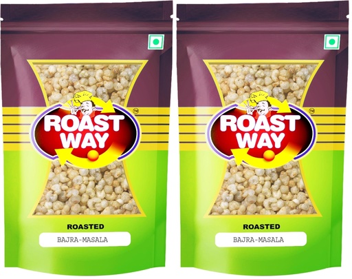[BRSRYZAOOIHRY2DV] Roastway Foods Roasted Bajra Masala Healthy Snacks and Namkeens (400 g) (Pack of 2)