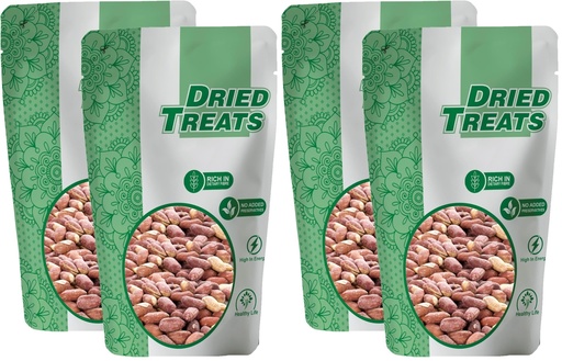 [BRSRYZAOOYIWADL7] Dried Treats Peanut Roasted & Salted 400 Grams (200g X 2) – Crunchy and Vegan-Friendly Salted Peanut Snack for Weight Loss | Healthy Choice by Every Mom | Beat Your Craving Or Hunger With Tasty Protein-Rich Roasted Moongfali, Good For All Learning Kids, Fitness Enthusiasts & Office Hardworkers | High Quality Roasted and Salted Peanuts | Roasted Peanut Kernels | Roasted and Salted Singdana