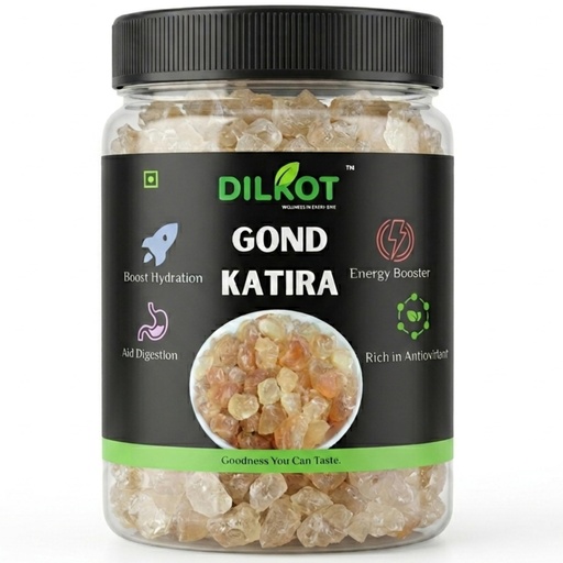 [BRSREZI3B56A4ETV] Dilkot Gond Katira 150g | Pure Edible Tragacanth Gum | Natural Cooling Summer Superfood | Gond Kathira for Sharbat, Falooda, Drinks & Skin Care | Chemical-Free & Hygienically Packed