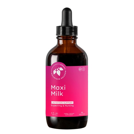 [BRSWI2Q5OEHAYA3A] Mountain Meadow Herbs Maxi-Milk- Natural Liquid Lactation Support to Increase Breast Milk Production Quickly & Effectively for Breastfeeding Moms - 4 oz