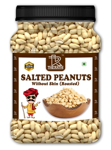 [BRSRGZQKA4IRA2T2] THE RATHI Salted Peanuts Without Skin Roasted | Crunchy and Fresh | Healthy Snack for All Ages (250gm)