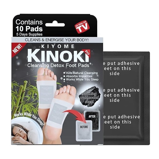 [BRSRGGTROIPGKGTV] Detox Foot patches for Cleansing Remove Toxins,10 Pads Charcoal Deep Cleansing Detoxify Blood Circulation Foot Pad,Stress & Pain Relief Sleep Patch for Men & Women,Weight loss & Detoxification