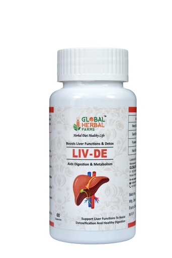 [BRSRGHA2BF6WCGTA] Liv-De Capsules (60 Caps) | Ayurvedic Liver Care Formula | Herbal Extract Capsules | Gluten Free Vegan | Daily Liver Wellness Support