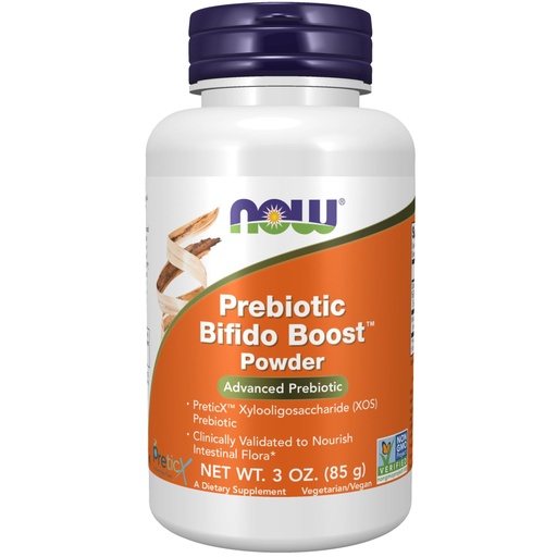 [BRSWGEA3CUDWAAL3] NOW Foods Supplements, Prebiotic Bifido Boost with PreticX™ Xylooligosaccharide (XOS) Prebiotic, Powder, 3-Ounce