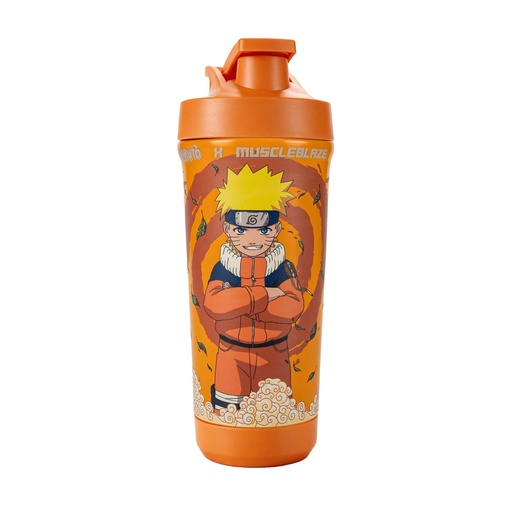 [BRSRYGAKDJYAKALV] MuscleBlaze x Naruto Legacy Stainless Steel Shaker, Shinobi Orange