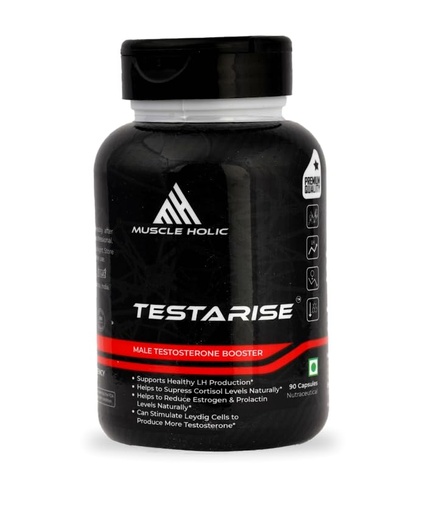 [BRSRO2T4AR6BECDF] Testarise Men’s Vitality Supplement | Natural Blend with KSM-66 Ashwagandha, Shilajit & Zinc | Boosts Energy, Stamina & Strength | Supports Muscle Performance | 90 Capsules, 100 g