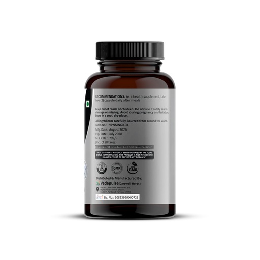 [BRSRGAI7A55WK3DX] NMN Supplement with Trans-Resveratrol & Quercetin Phytosome – 60 Capsules