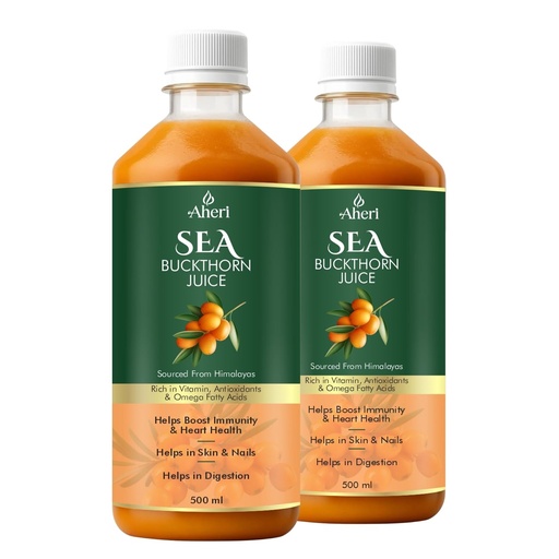 [BRSRYELROF4GM2Y4] Sea Buckthorn Juice 500ml (Pack of 2) | No Added Sugar or Colour