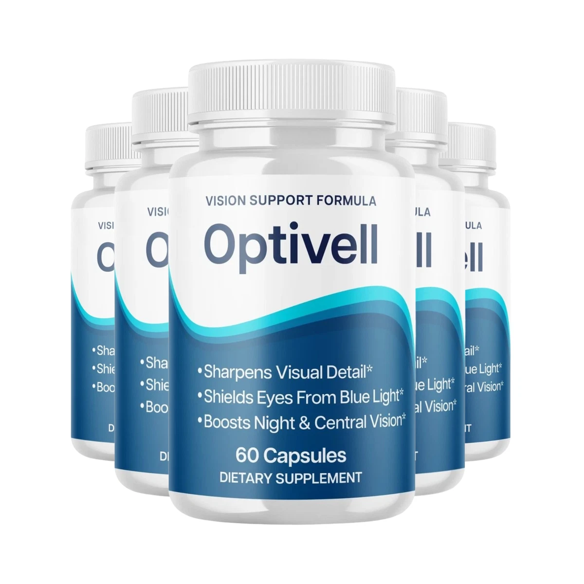 [F0AC9448] 5-Pack Optivell Capsules - Optivell for Vision & Eye Health Support - 300 Caps