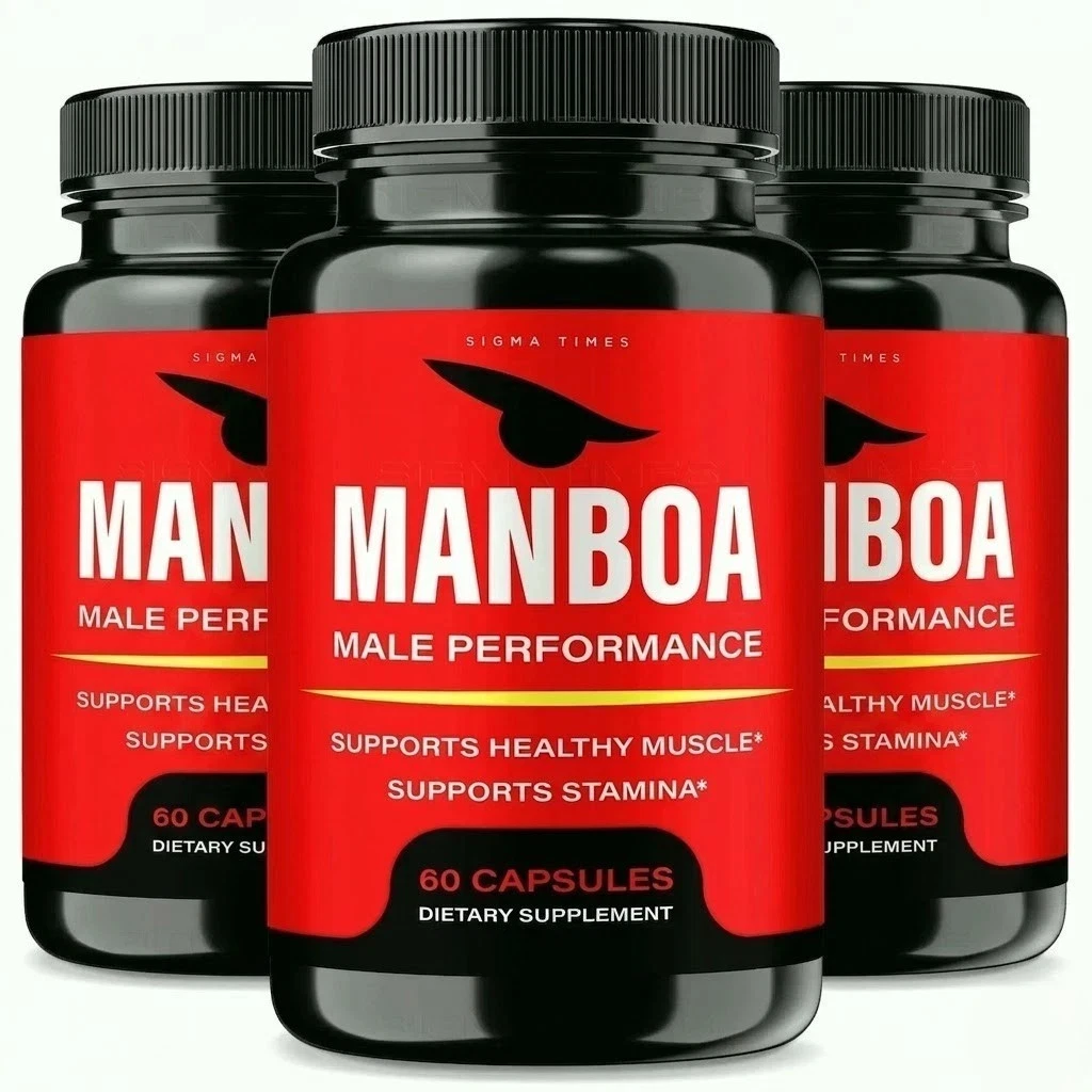 [2FBB87FD] Manboa Caps for Men, Advanced Man Boa for Male Health Support 60ct . Pack of 3