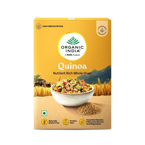 [BRSWIA35C4FRS3TK] A TATA Product – Organic India Quinoa – 500g | Nutrient-Rich Whole Grain | Protein-Rich | Gluten-Free | Source of Iron & Magnesium
