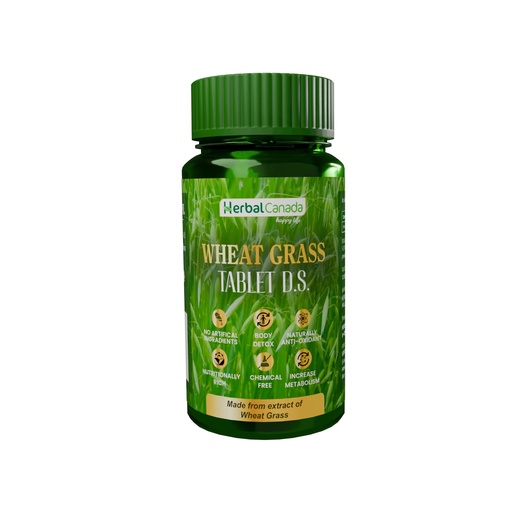 [BRSRAGAPBAIQ4DLU] Herbal Canada Wheat Grass Tablets D.S | Detox, Immunity & Alkaline Support | 120 Tablets