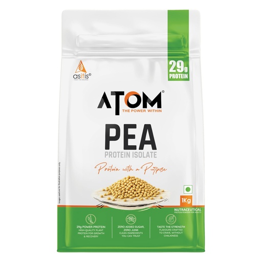 [BRSRAFDYCB5BY2TF] AS-IT-IS ATOM Pea Protein with DigeZyme® Mango Fusion, 1kg I Recovery & Strength, Plant-Based Protein for All Day Fuel