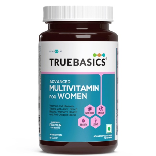 [BRSWGAQNCAFGEAA6] TrueBasics Advanced Multivitamin for Women, 90 Tablets