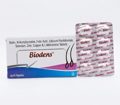 [BRSRYYYFCR7BUA3V] Adonis Biodens Biotin Tablet 10 | Strong Hair Growth Skin and Nails | Reduce Hair Fall Supports the Immune System's Function Supplement (Pack of 3)