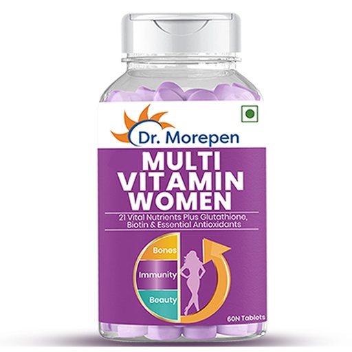 [BRSW2EICDEHGAADZ] DR. MOREPEN Multivitamin Tabs for Women with Calcium, Vitamin D3 & 21 other Nutrients | Energy & Immunity Booster Supplement | 60 Tablets