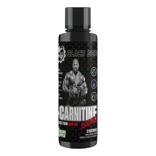 [BRSRMAD4OV6BG3TO] Dexter Jackson Black Series Carnitine liquid | Free from Amino Acid | Green Apple Flavor |31 Serving,3500 MG (473.28 ML)