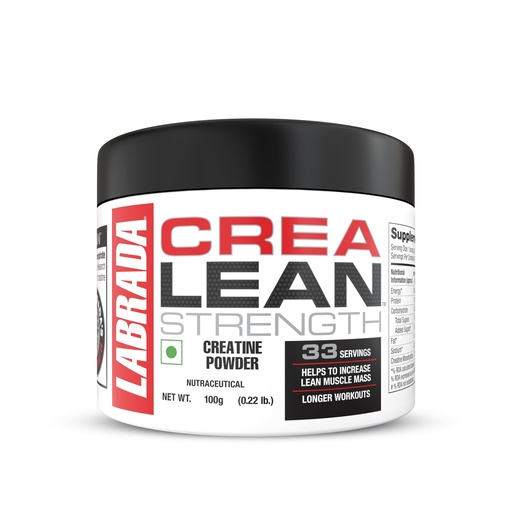 [BRSROBQROF5A4DYU] Labrada CreaLean - Creatine Monohydrate Powder - Post Workout Supplement for Muscle Repair, Recovery, Strength & Longer Workouts | Unflavored, 100g (33 Servings)