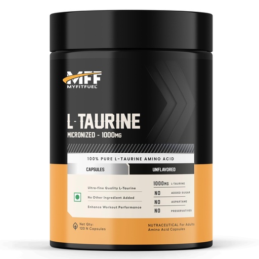 [BRSWGHQOAF4AYCD3] MyFitFuel L-Taurine (1000mg) 120 Capsules