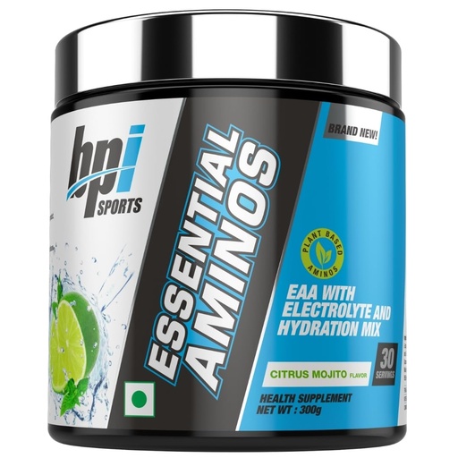 [BRSW2ED4PJ6RU3TV] BPI Essential Aminos – Essential Amino Acids (EAAs) – Recovery, Muscle Growth, Hydration | Citrus Mojito | 30 Servings | 300 gm