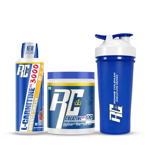 [BRSRYEA6A55GACYZ] Ronnie Coleman Signature Series L-Carnitine XS, 465ml + Creatine XS, 300g