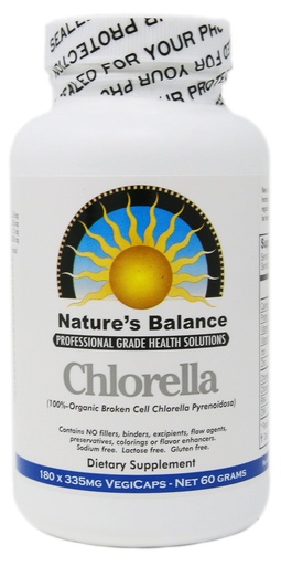 [BRSWIYQGCV5AEYIV] 100% Pure Premium Grade Chlorella Pyrenoidosa by Nature's Balance - 180 Capsules