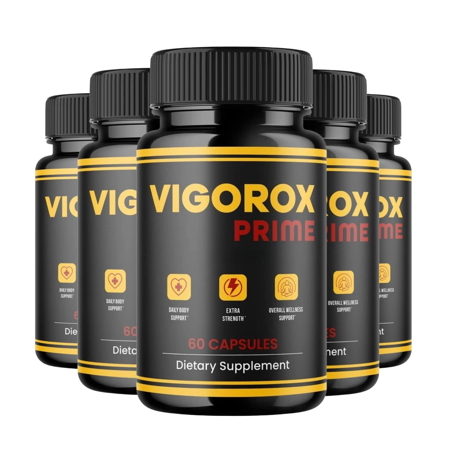 [9EE58A96] 5-Pack Vigorox Prime Capsules - VigoroxPrime Male Performance Support - 300 Caps