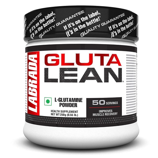 [BRSWGGL6BYDWC2DB] Labrada GlutaLean Powder(Vegan, Non GMO, Allergen Free, Muscle Recovery, Healthy Immune Function, 5g L-Glutamine, 50 Servings) - 0.55 lbs (Pack of 250 g)