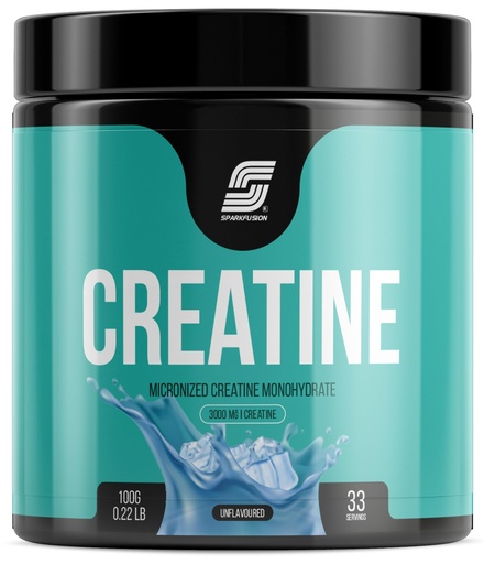 [BRSROAD7CINQAYD2] Sparkfusion Micronized Creatine Monohydrate Improve Performance and Strength and Support Workout Recovery | Lab Tested | Fast Recovery (100 g (Pack of 1), Unflavoured)