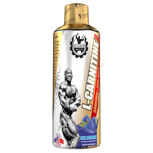 [BRSRMAA2PJ4AK3DO] Dexter Jackson Signature Series L-Carnitine Liquid | Blue Raspberry Flavor | 473.28Ml Bottle - Dietary Supplement For Fat Metabolism And Energy Boost - 31 Servings