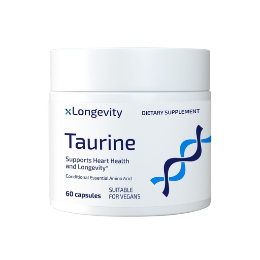[BRSRGCT4CADRYDIU] L Taurine Supplement 1000 mg - 60 Vegan Capsules for Heart, Men & Women, Lab-Tested, Muscle Recovery Support, Energy, Brain, Eye Health & Immunity - Daily 2 tablets, 30 days serving
