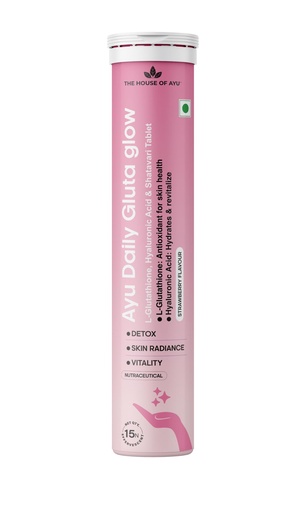[BRSRGAIOBANBO3A2] AYU Gluta Glow - Hormonal Acne & PCOS Skin Care Effervescent Tablets (15s)