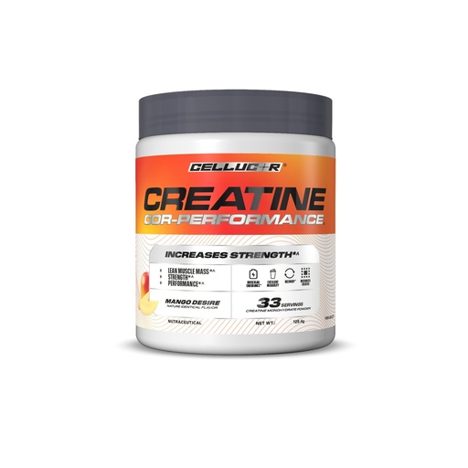 [BRSRGBIBCUDWM3TA] Cellucor Creatine Cor-Performance| Mango Desire | 125g | 33 serves| From the Makers of C4 | Micronized for Rapid absorption | Increases Muscle Strength & Performance
