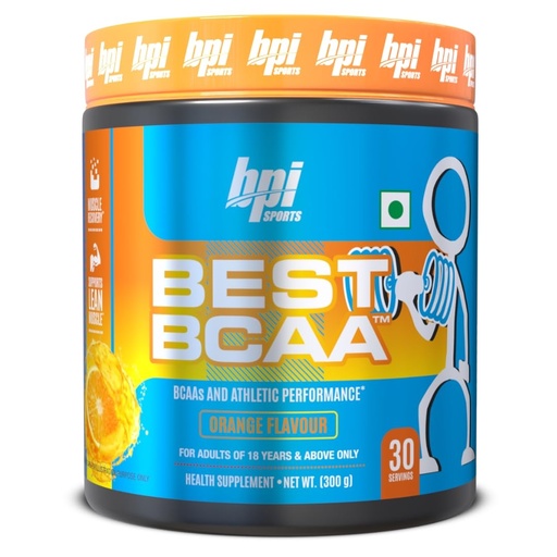 [BRSROY36OUMWED37] BPI Sports Best BCAA - BCAA Powder - Branched Chain Amino Acids - Muscle Recovery - Muscle Protein Synthesis - Lean Muscle - Improved Performance - Hydration - Orange - 30 Servings - 300 gram.