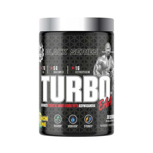 [BRSRMAD5OJ5B6ET2] Dexter Jackson Black Series Turbo EAA | Advanced Essential Amino Acids | Ashwagandha | Lemon Lime Flavor | 30 Servings, 345g - Enhance Exercise Performance & Maximize Muscle Gains